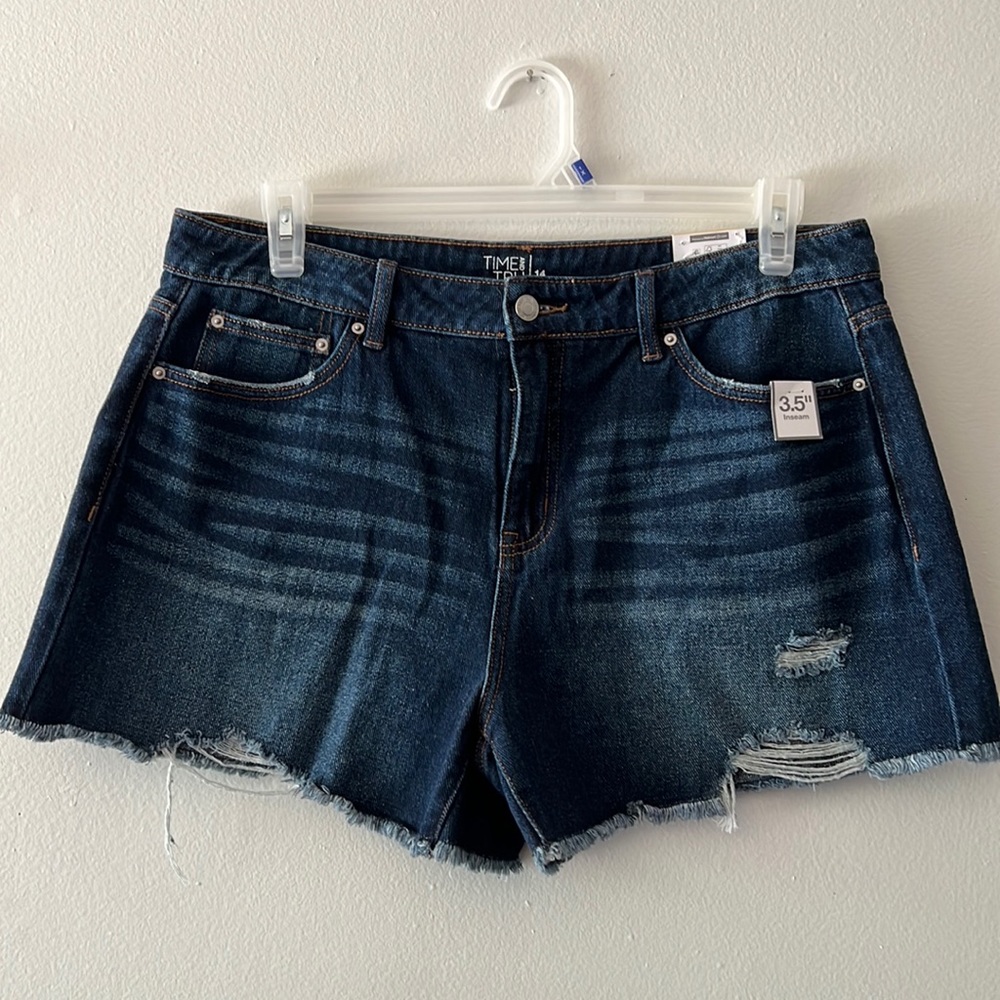 Time and tru high rise shorts size 14 NWT
